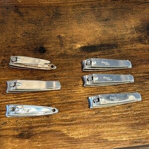 Vintage nail clippers set of 6
